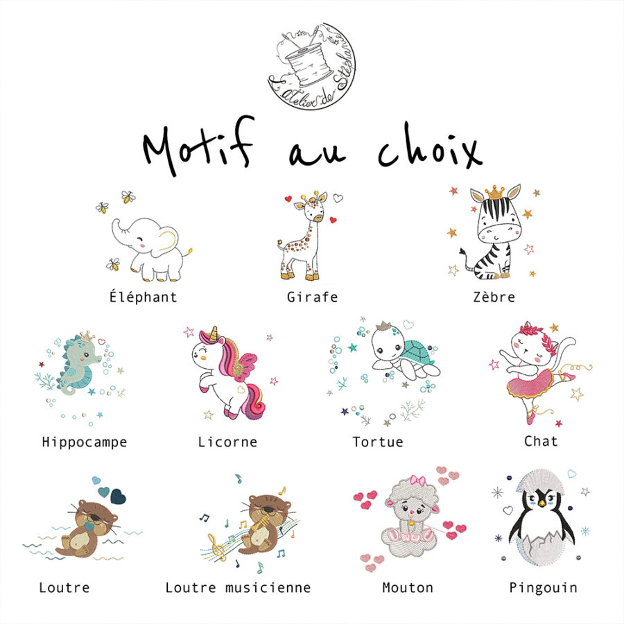 Motifs trousse au choix